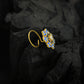 Hydrangea Flower Gold Plated Silver Nose Pin