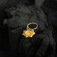 Hydrangea Flower Gold Plated Silver Nose Pin