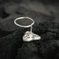 Mystic Triangle Silver Nose Pin
