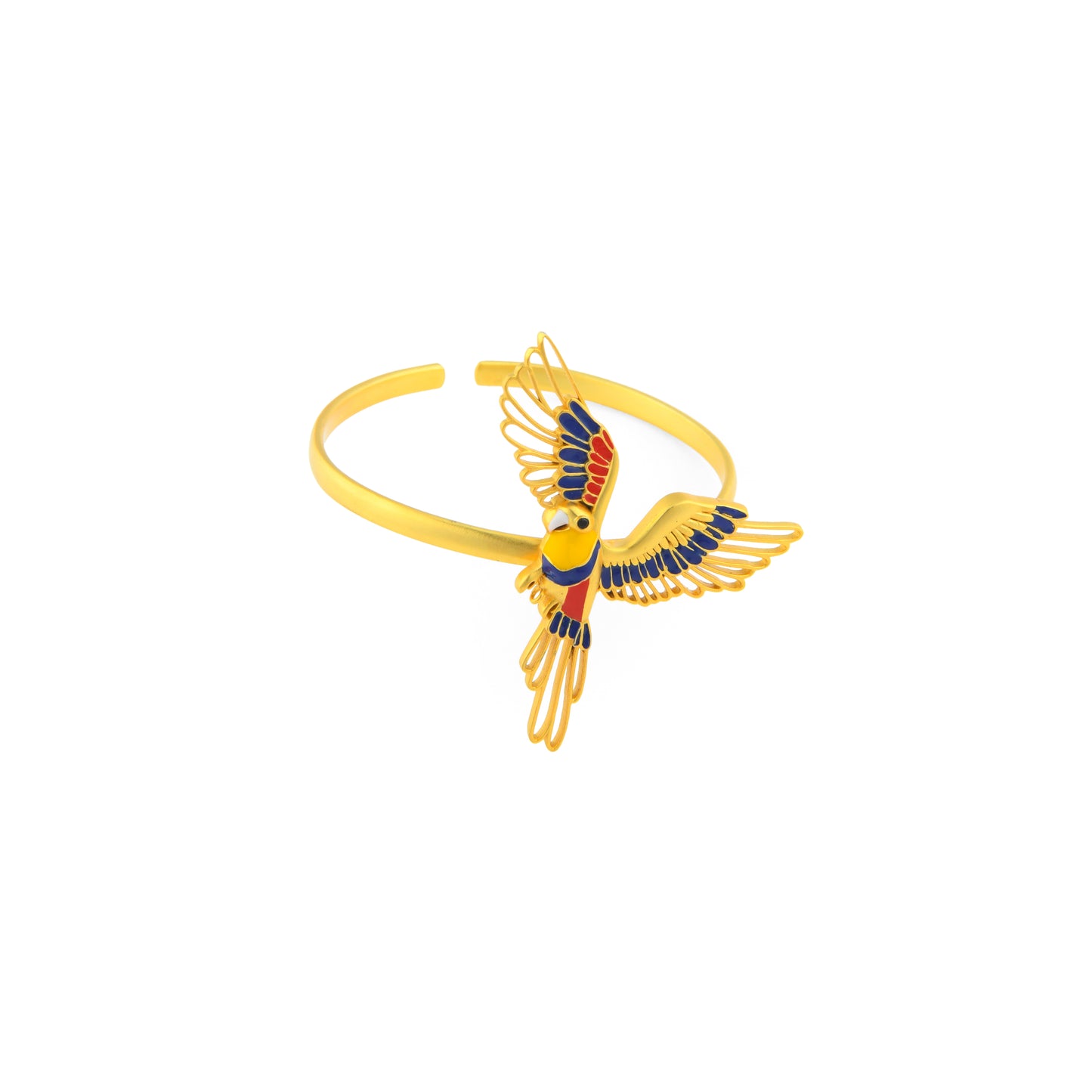 Corbett Plum Head Parrot Cuff Bracelet