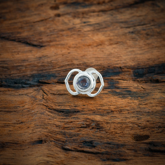 Third Eye Chakra Silver Nose Pin