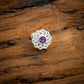 Crown Chakra Silver Nose Pin With Amethyst Stone