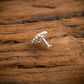 Vishuddhi Chakra Silver Nose Pin