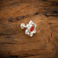 Sacral Chakra Silver Nose Pin With Carnelian