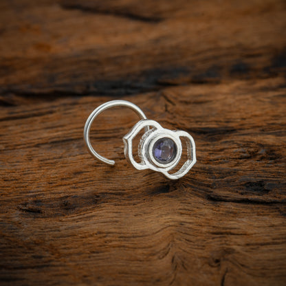 Third Eye Chakra Silver Nose Pin
