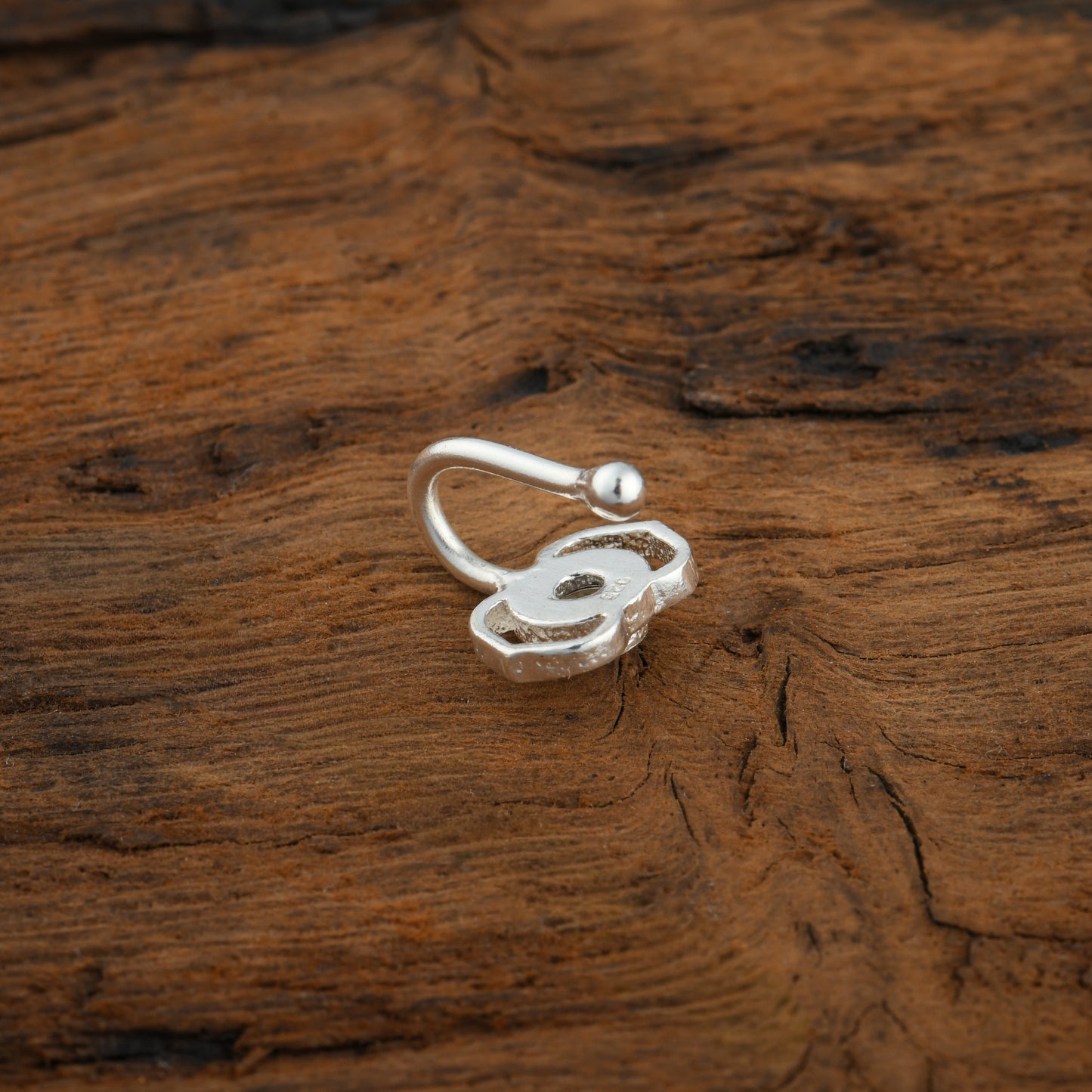 Third Eye Chakra Silver Nose Pin