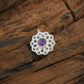 Crown Chakra Silver Nose Pin With Amethyst Stone