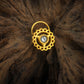 Vishuddhi Chakra Gold Plated Silver Nose Pin
