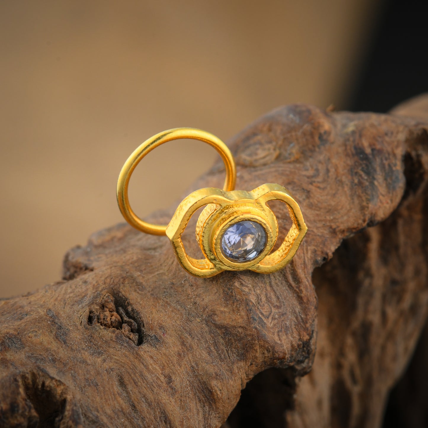 Third Eye Chakra Gold Plated Silver Nose Pin