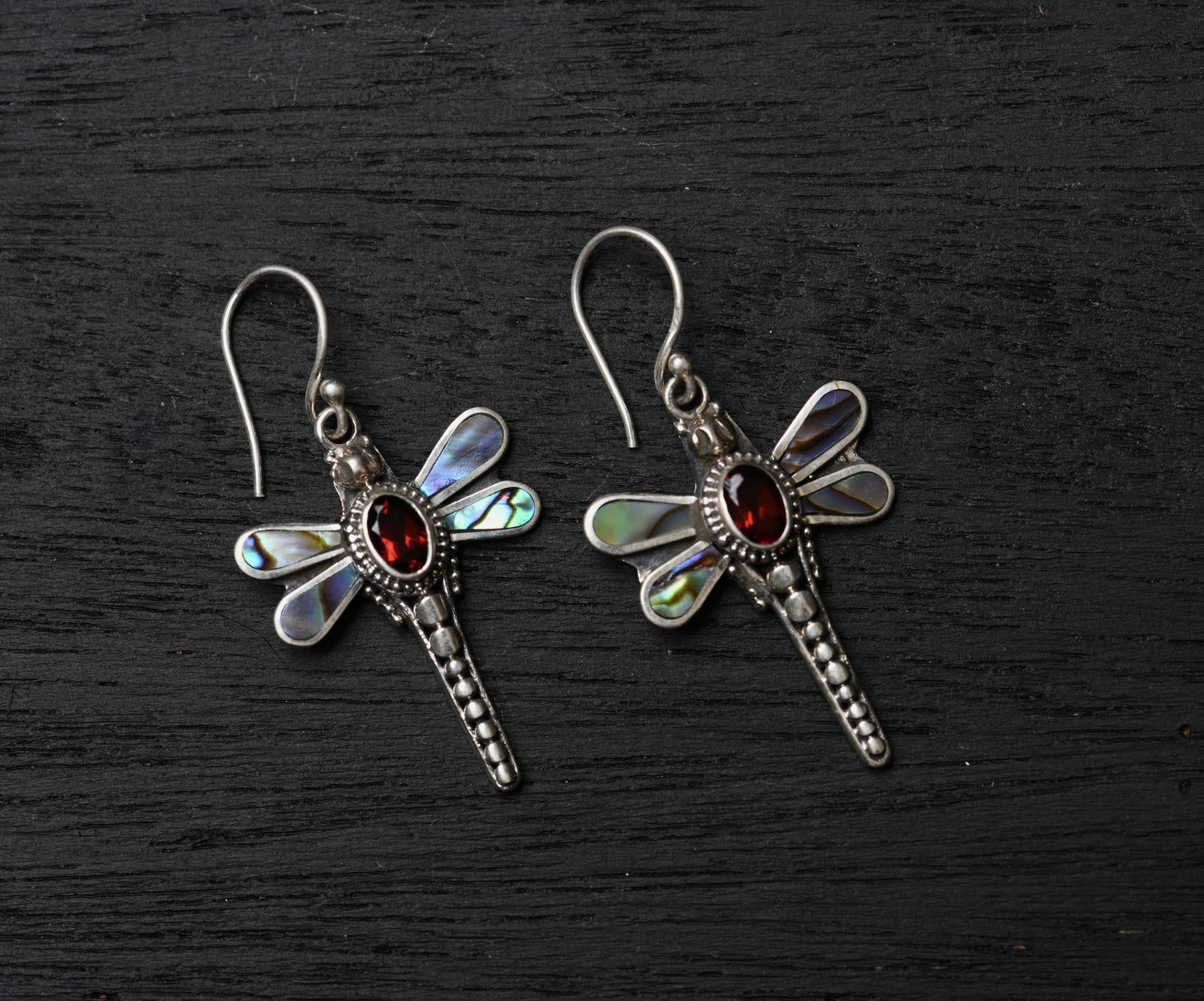 Beautiful Bug Abalone Earrings