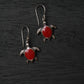 Red Turtle Earrings