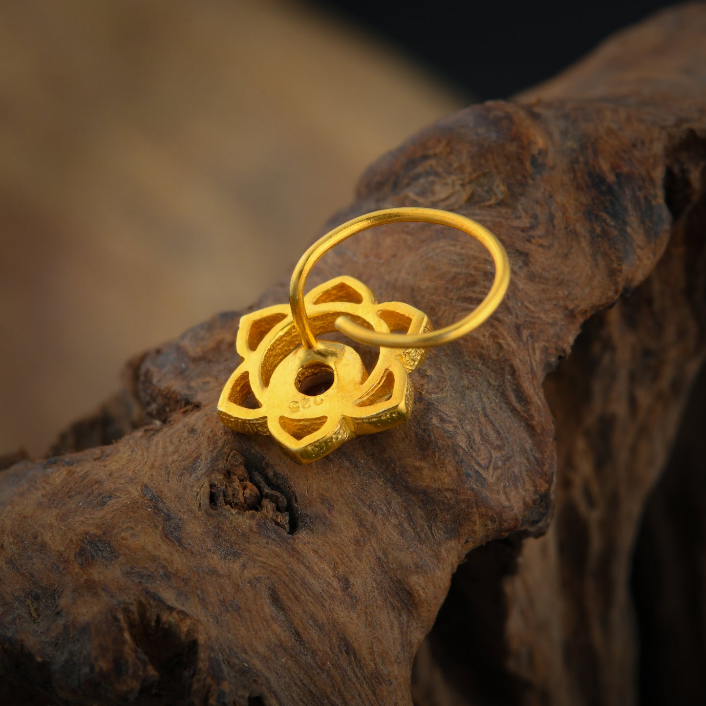 Swadhishthana(Sacral) Chakra Silver Nose Pin