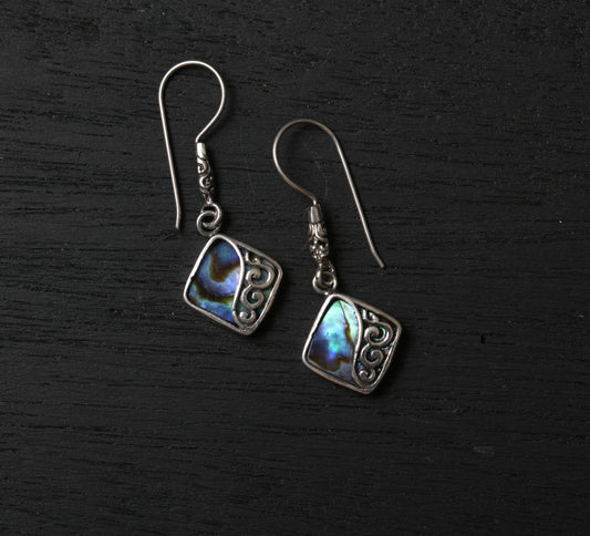 Sea Waves Abalone Earrings