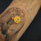 Anahat(Heart) Chakra Gold Plated Silver Nose Pin