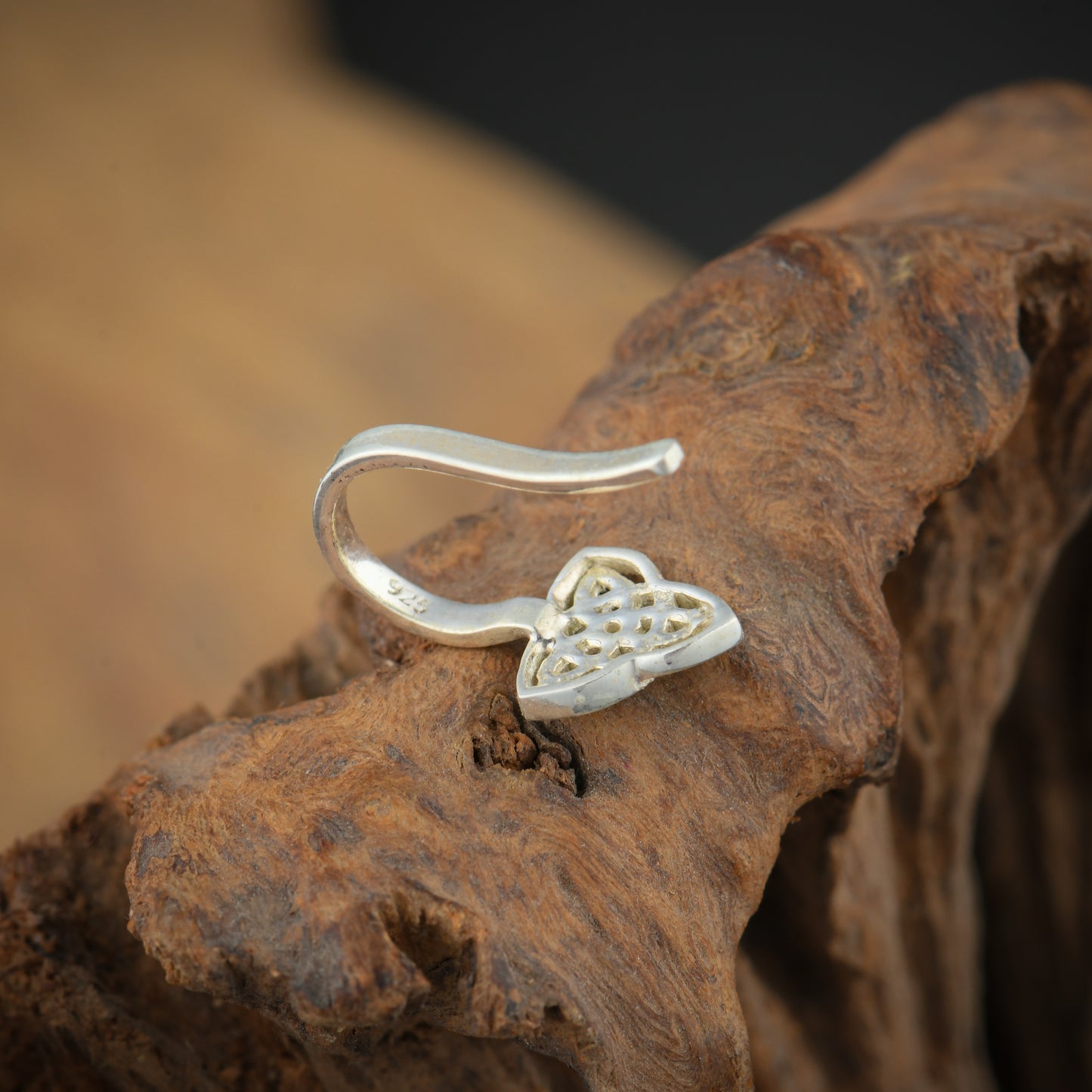 Mystic Triangle Silver Nose Pin