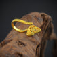 Mystic Triangle Gold Plated Silver Nose Pin