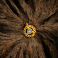 Vishuddhi Chakra Gold Plated Silver Nose Pin
