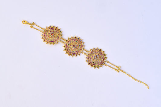 Heera Panna Regal Statement Bracelet