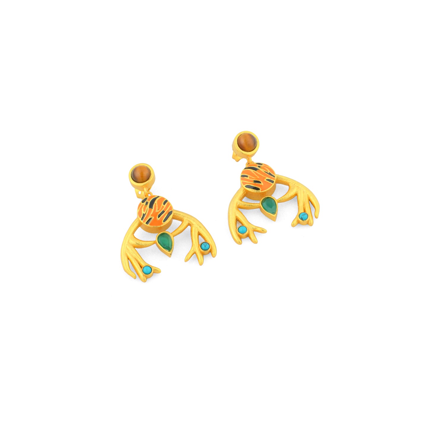 Corbett Tiger Eco System Earrings