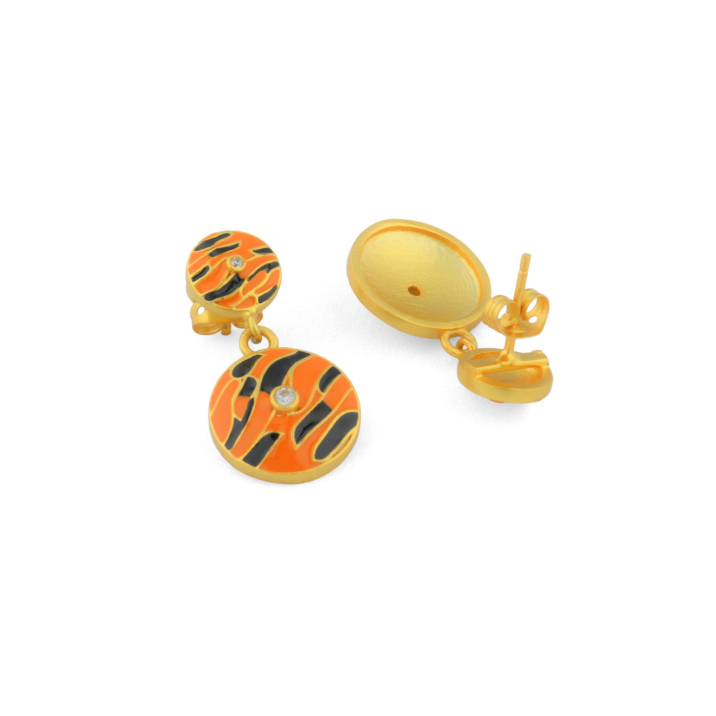Corbett Tiger Striped Ear Studs