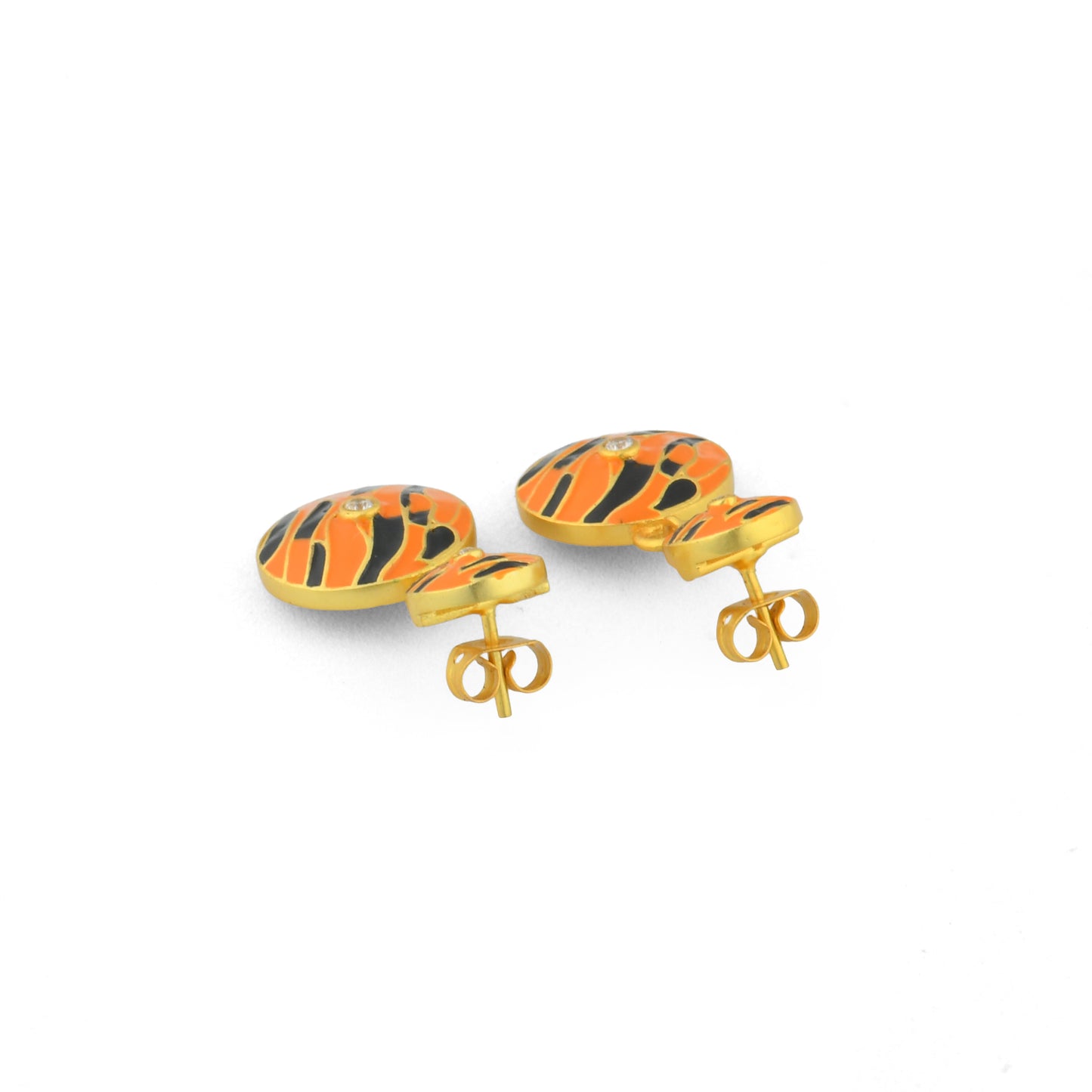 Corbett Tiger Striped Ear Studs