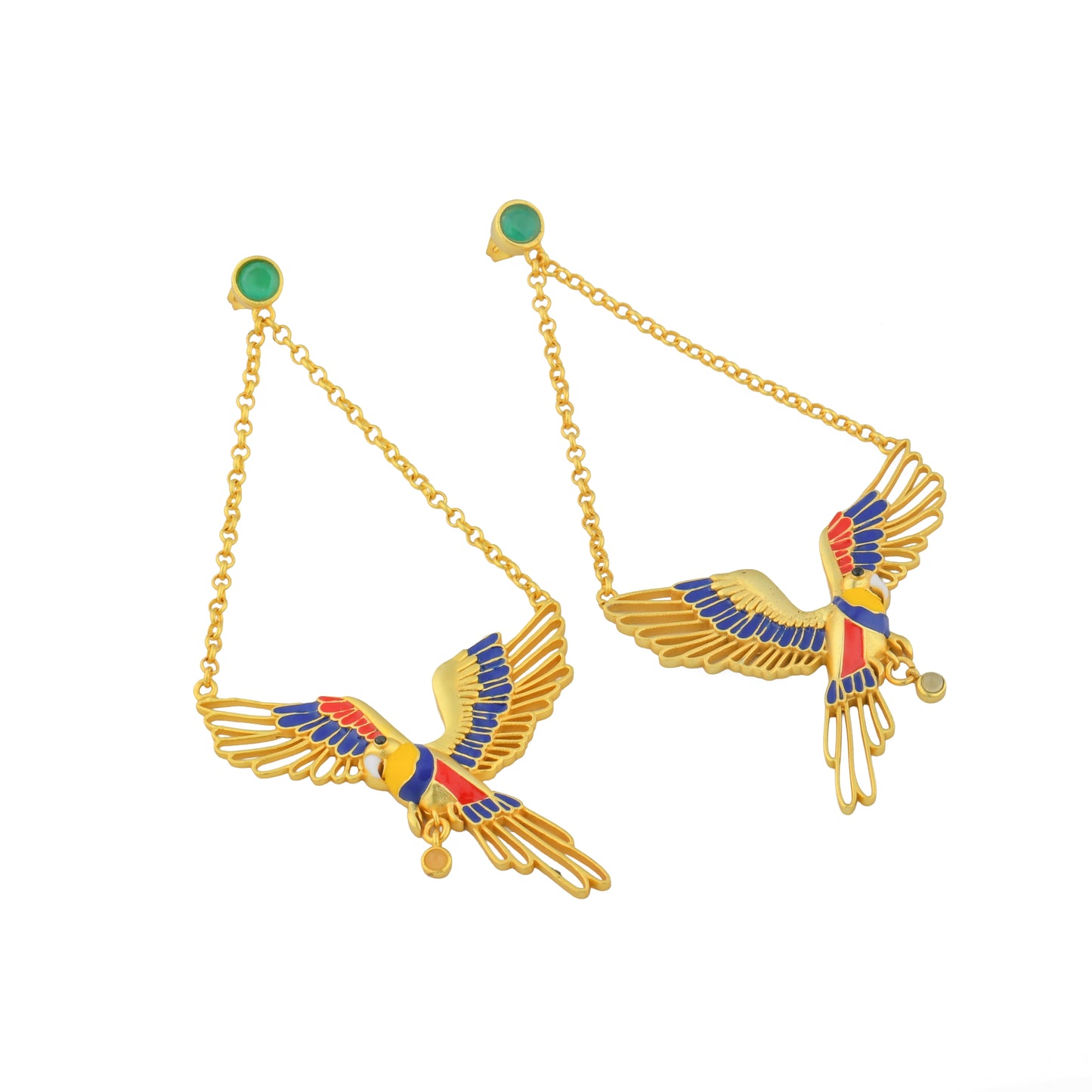 Corbett Plum Head Parrot Danglers