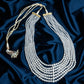 Seven Layered Long Pearl Necklace