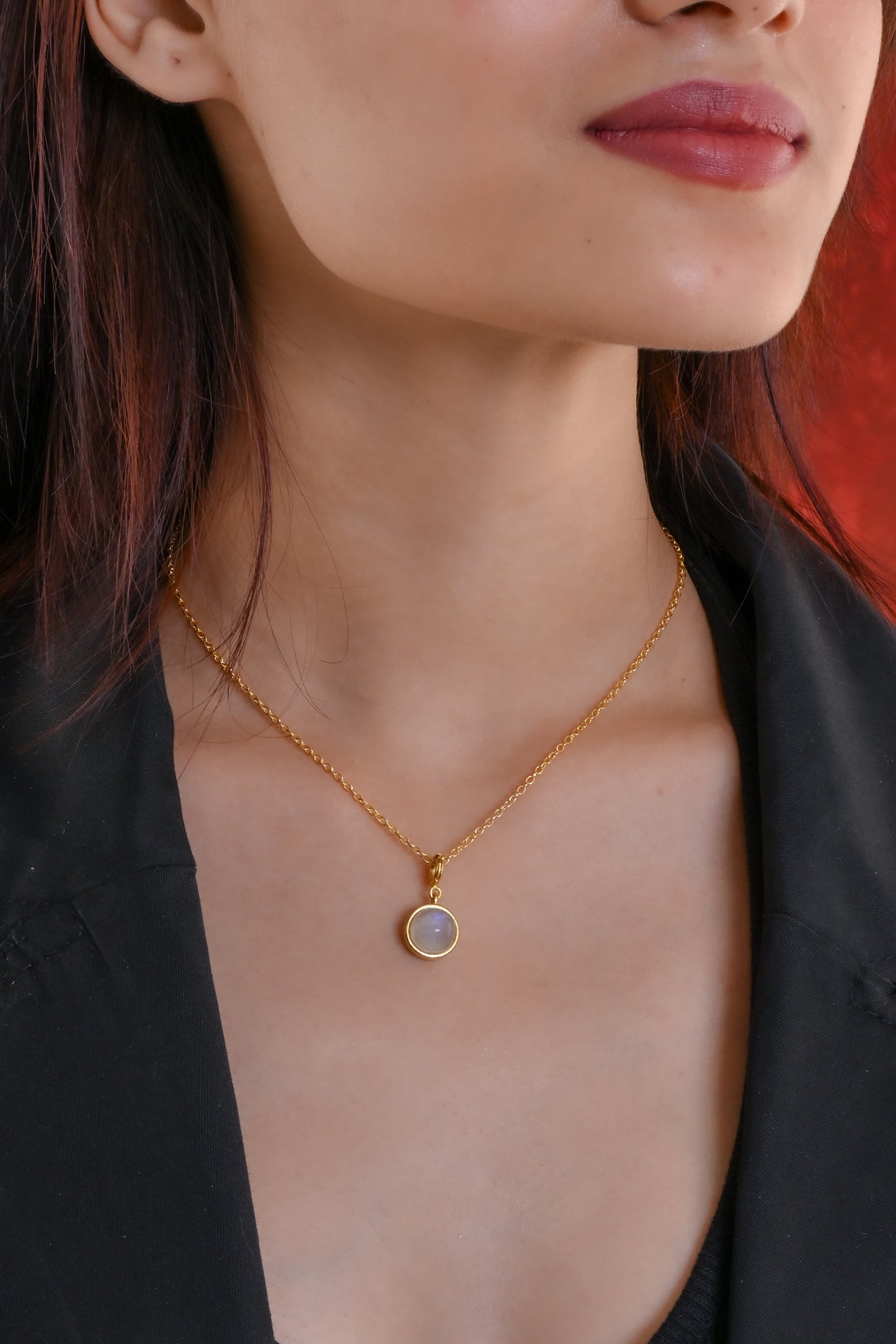 Moonstone Charm Necklace