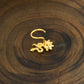 "The Serpent" Gold Plated Silver Nose Pin