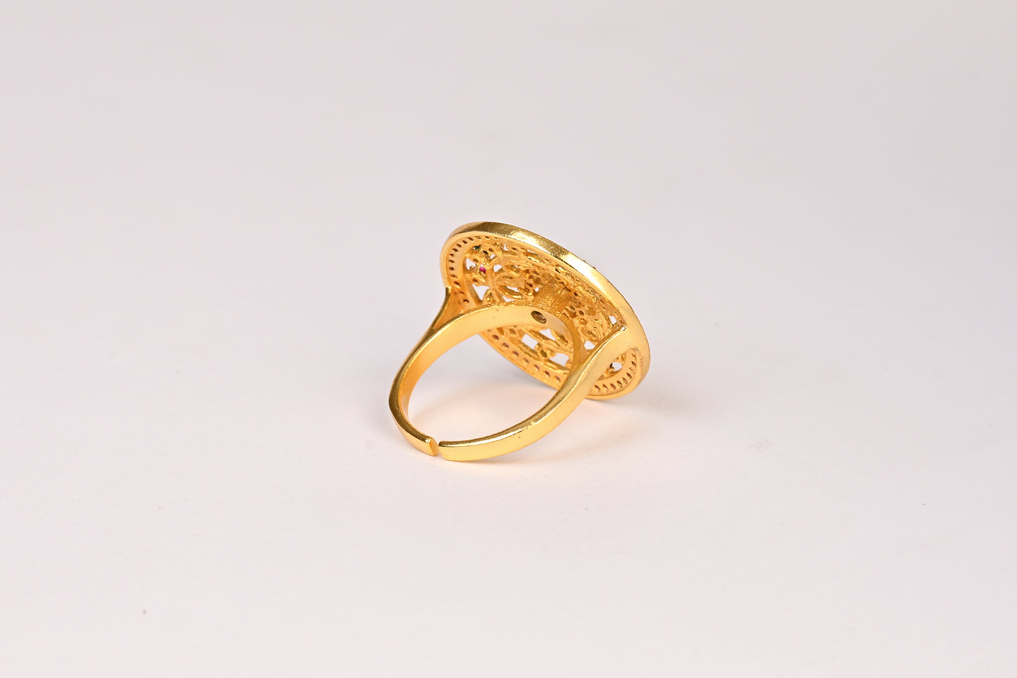 Heera Panna Ring (Small)