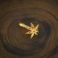 "Cannabis The Weed" Gold Plated Silver Nose Pin