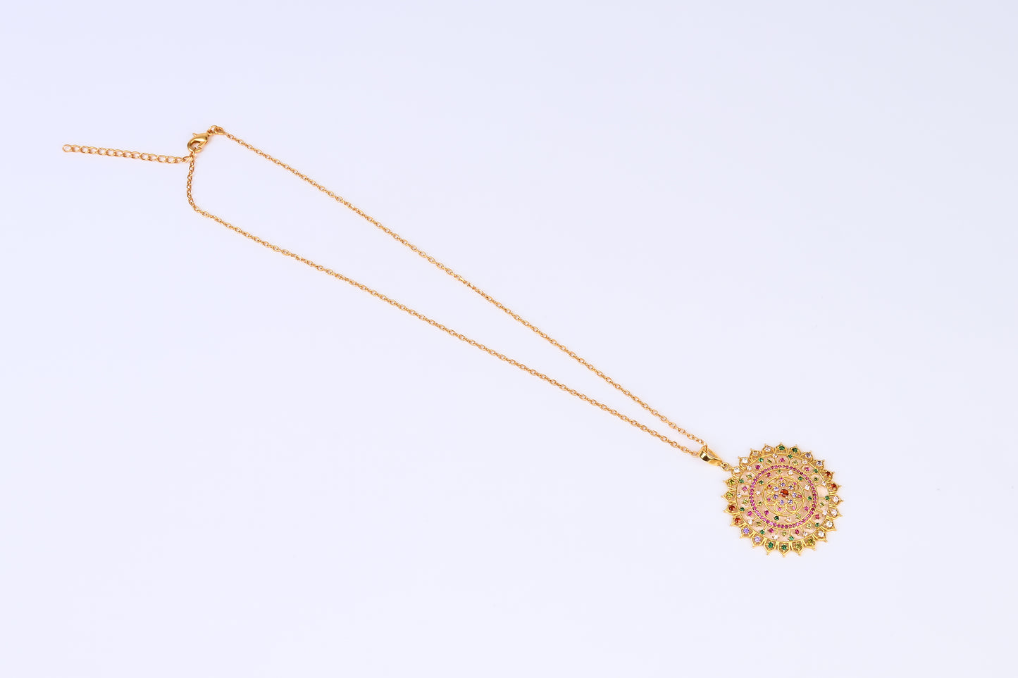 Heera Panna Pendant Necklace