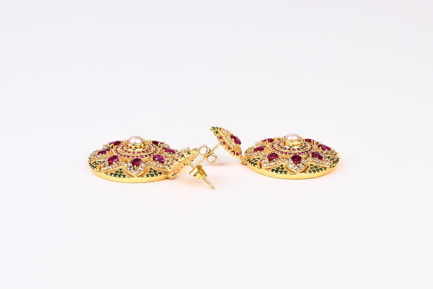 Heera Panna Ornate Earrings