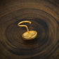 "Corbett Tigress" Gold Plated Silver Enamelled Nose pin