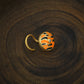 "Corbett Tigress" Gold Plated Silver Enamelled Nose pin