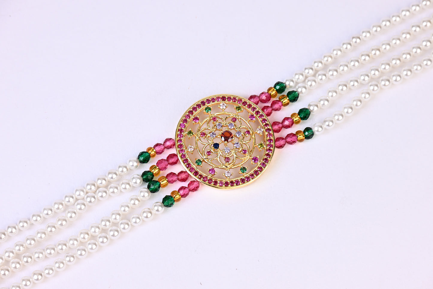 Heera Panna Moti Bracelet