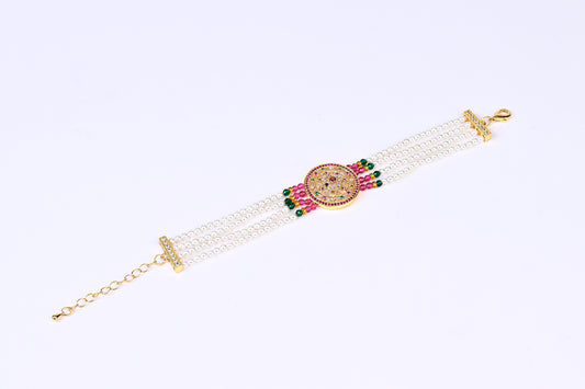 Heera Panna Moti Bracelet