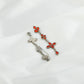 Madhu Chandrika Sunrise Streaks Silver Earrings