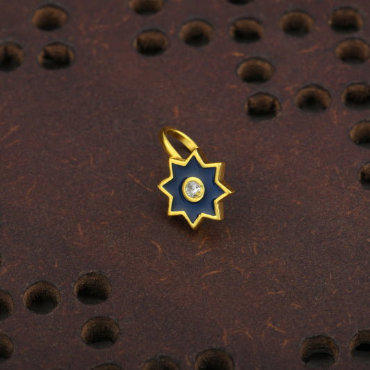 Stellar Gold Plated Silver Nose Pin