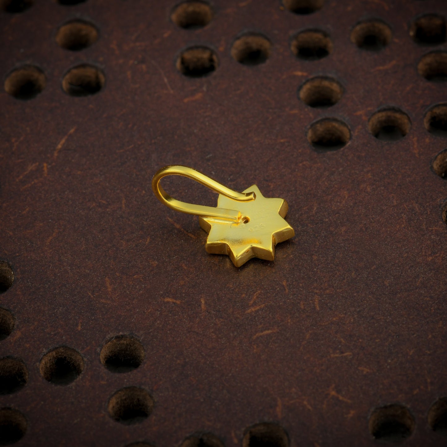 Stellar Gold Plated Silver Nose Pin