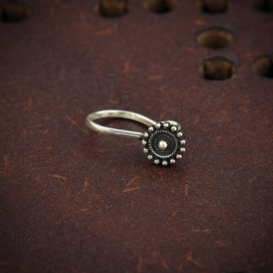 Silver Rava Nose Pin