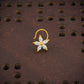 Champa Gold Plated Silver CZ Nose Pin