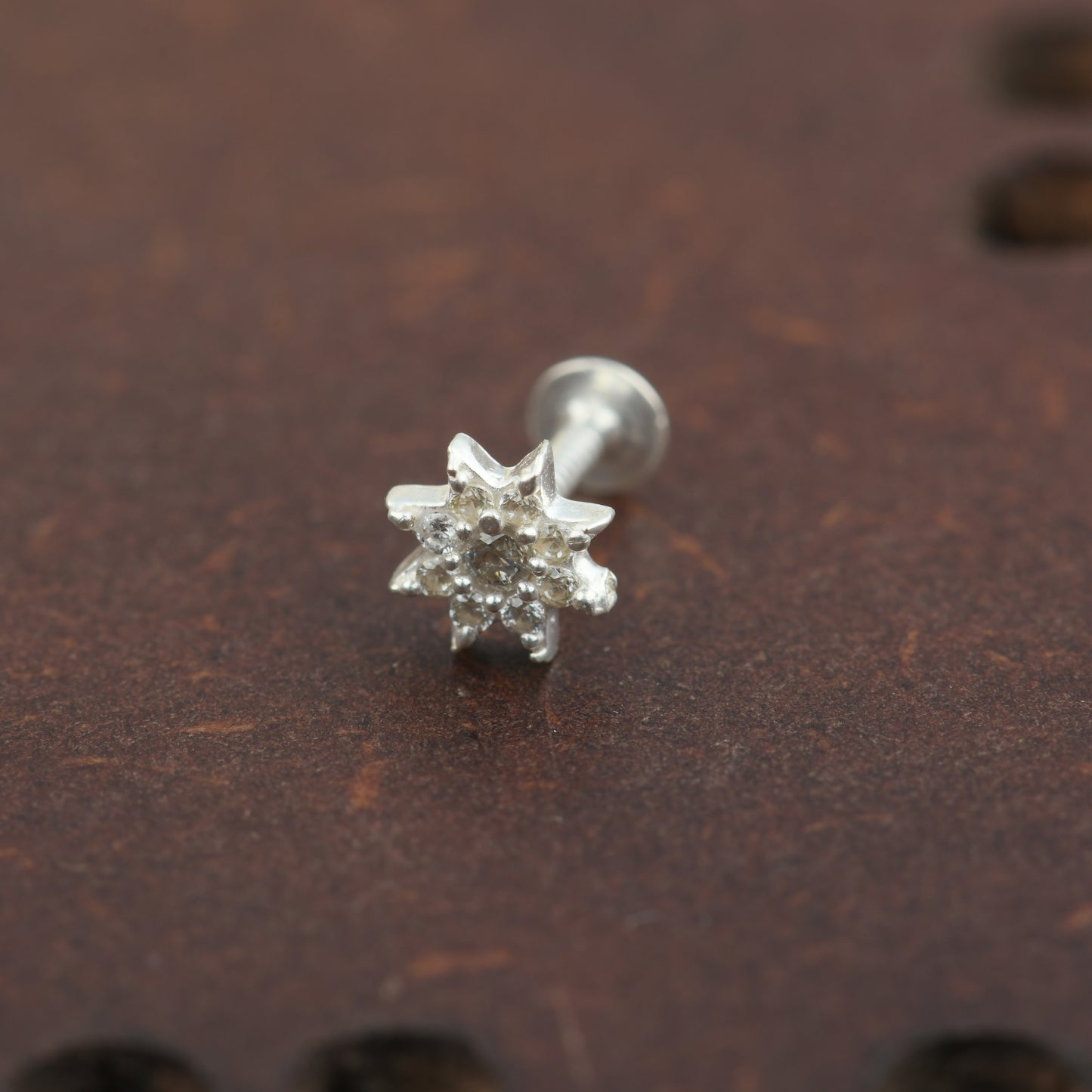 Twinkle Star Silver Nose Pin