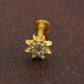 Gold Plated Twinkle Star Clip On Nose Pin