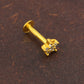 Little Star Gold Plated Silver Nose Pin