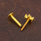 Little Star Gold Plated Silver Nose Pin
