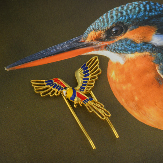 Corbett Plum Head Parrot Hair Clip