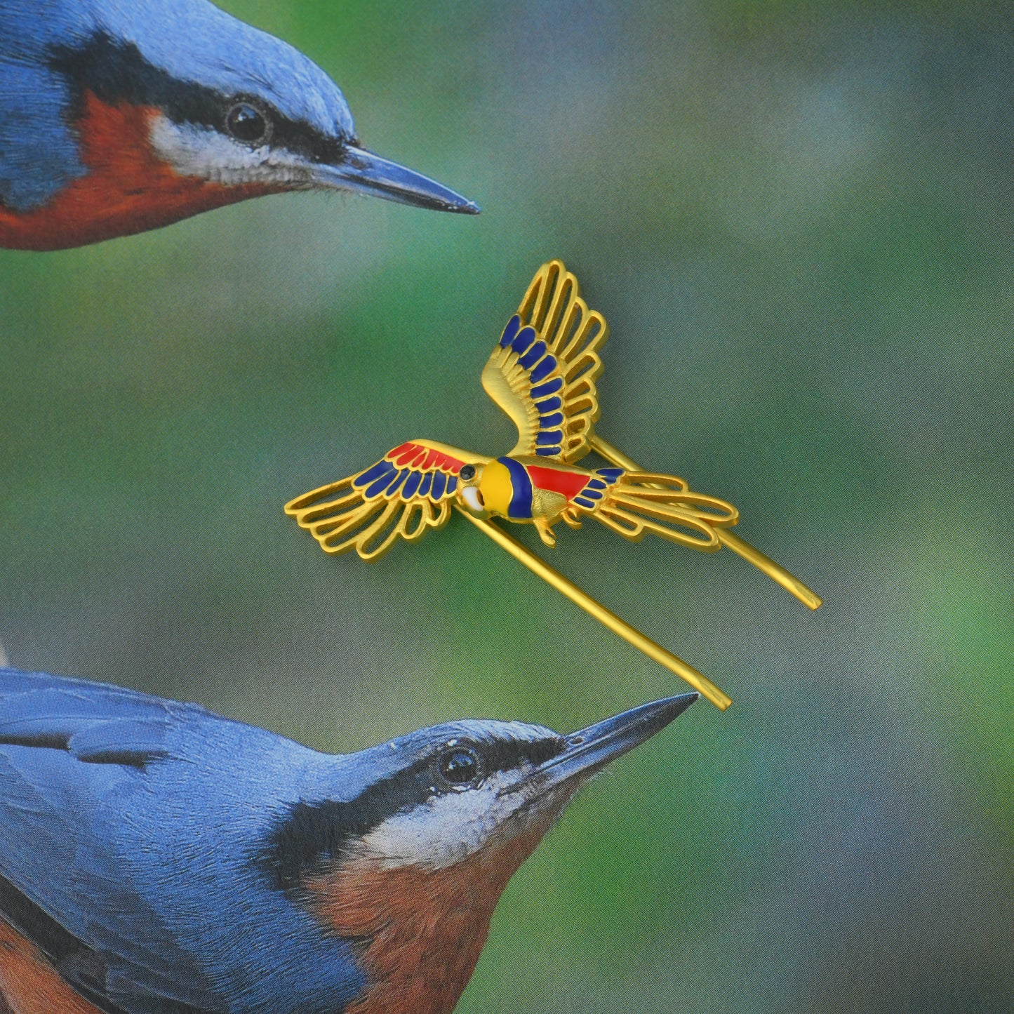 Corbett Plum Head Parrot Hair Clip