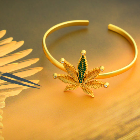 Corbett Canabis Cuff Bracelet