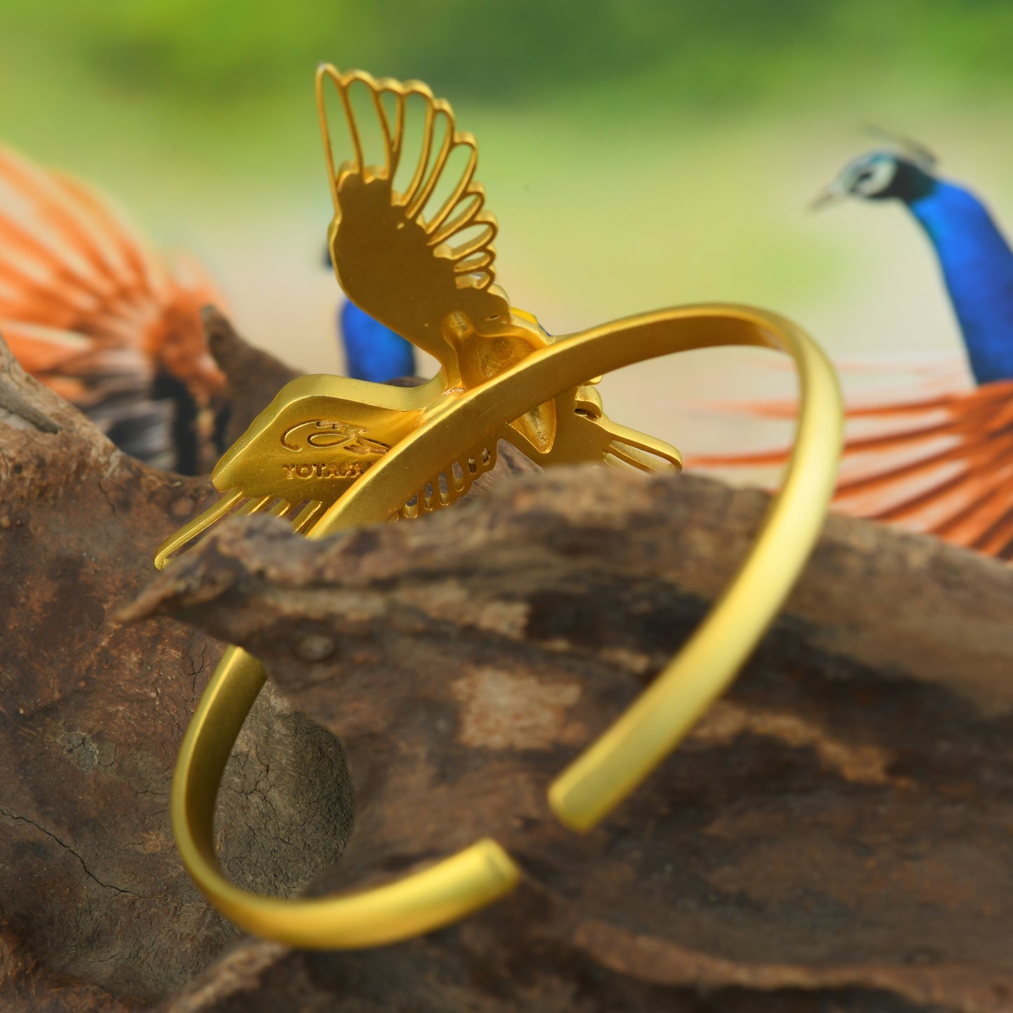 Corbett Plum Head Parrot Cuff Bracelet